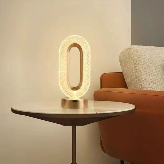 اباجورة كريستال بيضاوي